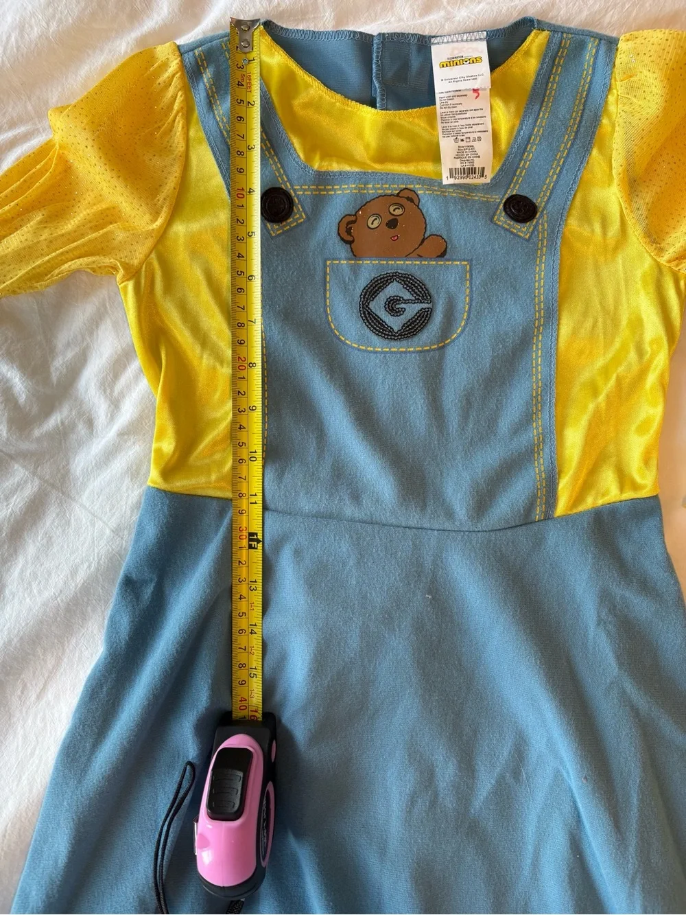 Universal Girls Minions Costume with Hat size 6-7